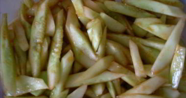 Рецепт Салата из переросших огурцов по-корейски