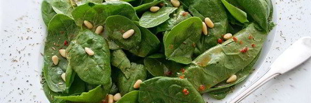 Рецепт Салата из шпината