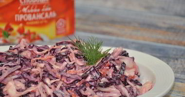 Рецепт Салата Коул слоу с краснокочанной капустой