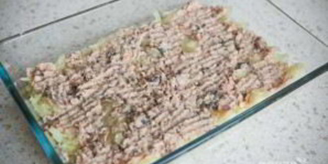 Рецепт мимозы с горбушей