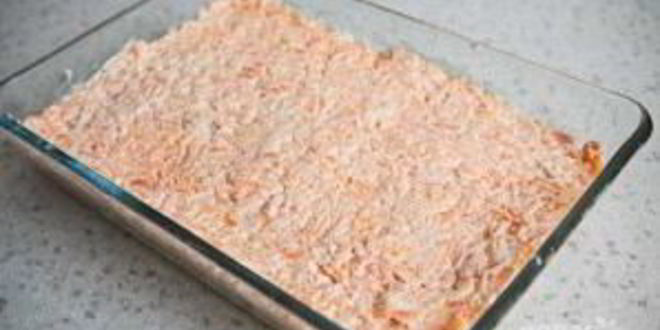 Рецепт мимозы с горбушей