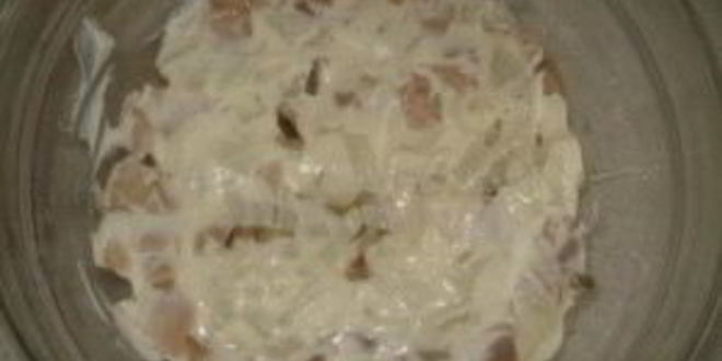 Рецепт мимозы с печенью трески