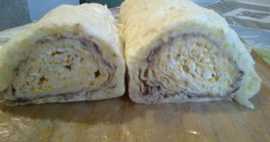 Рецепт Мимозы в рулете из лаваша