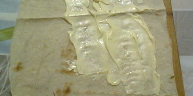 Рецепт мимозы в рулете из лаваша