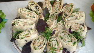 Рецепт Рулета Мимоза