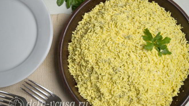 Рецепт салата мимоза без картошки