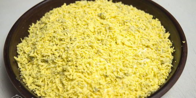 Рецепт салата мимоза без картошки