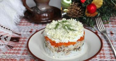 Рецепт Салата мимоза классический с рисом