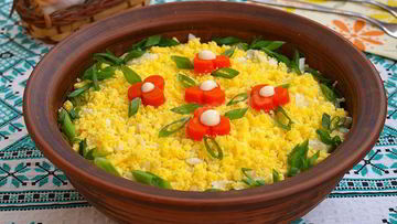 Рецепт Салата мимоза с горбушей классический