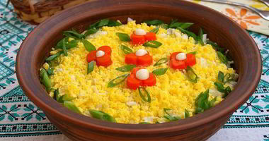 Рецепт Салата мимоза с горбушей классический