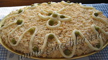 Рецепт Салата Мимоза с горбушей