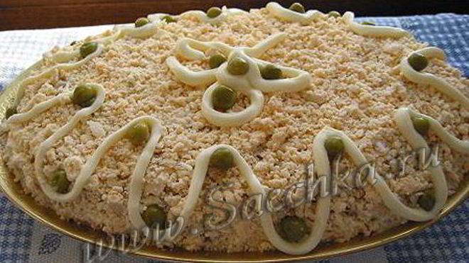 Рецепт салата мимоза с горбушей