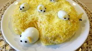 Рецепт Салата Мимоза с мышками