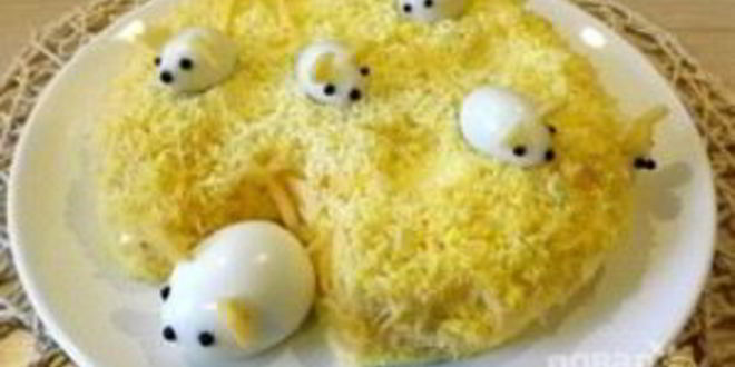 Рецепт салата мимоза с мышками