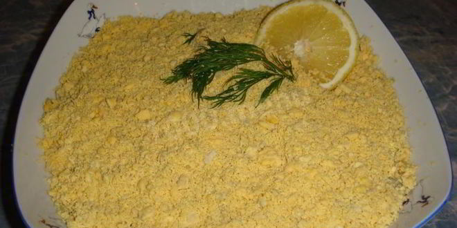 Рецепт Салата Мимоза с сардиной и сыром