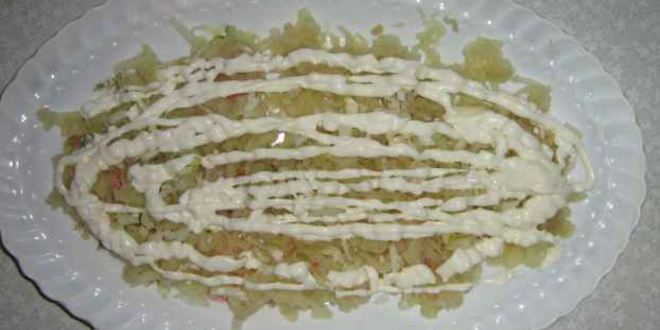 Рецепт салата мимоза с сардиной