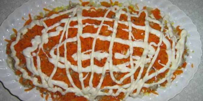 Рецепт салата мимоза с сардиной