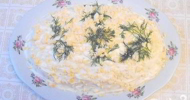 Рецепт Салата Мимоза с сельдью