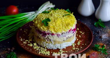 Рецепт Салата мимоза с сыром