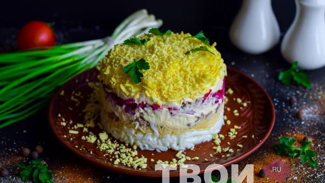 Рецепт салата мимоза с сыром