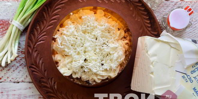 Рецепт салата мимоза с сыром