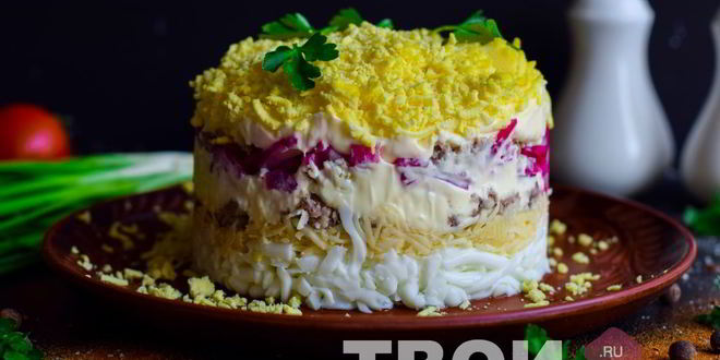 Рецепт салата мимоза с сыром