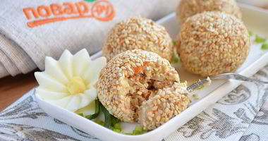 Рецепт Салатных шариков Мимоза