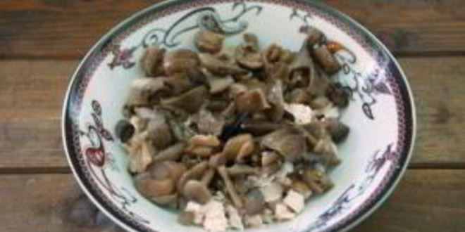 Рецепт салата орхидея с курицей