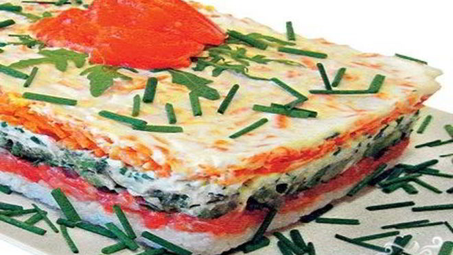 Рецепт красной рыбы под шубой салат