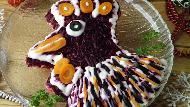 Рецепт петушка под шубой из селедки