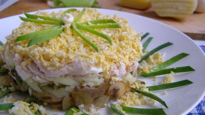 Рецепт салата грибы под шубой