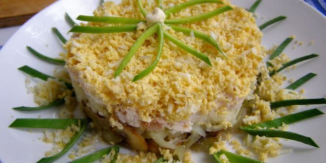 Рецепт салата грибы под шубой