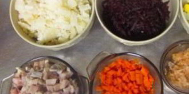 Рецепт салата сельдь под шубой