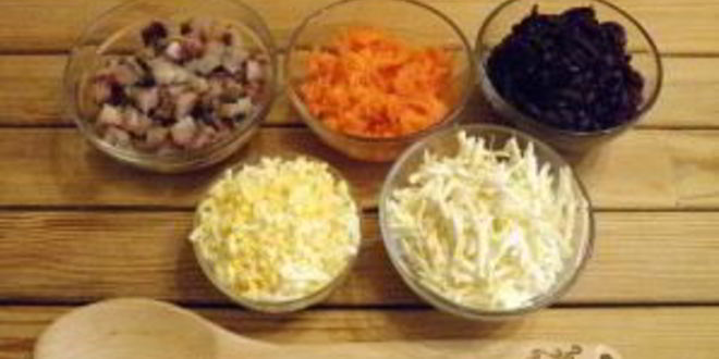 Рецепт селедки под шубой по-новому