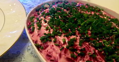 Рецепт Селедки под шубой с яблоком