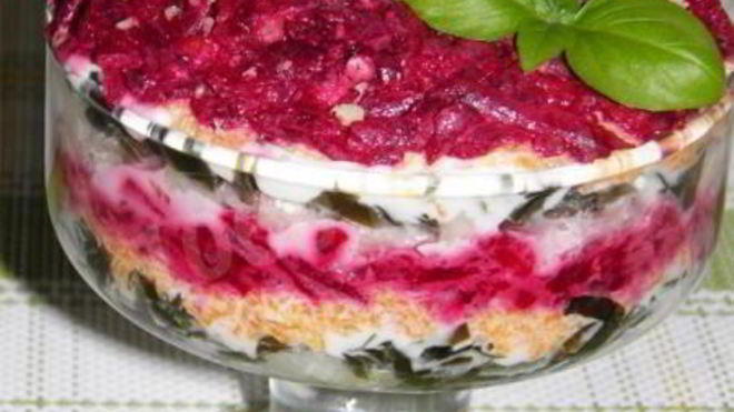 Рецепт вегетарианской селедки под шубой