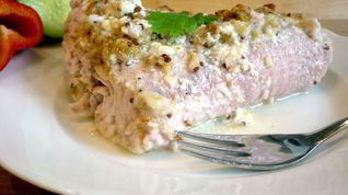 Рецепт Запеченной рыбки под шубой из пармезана и хлебной крошки