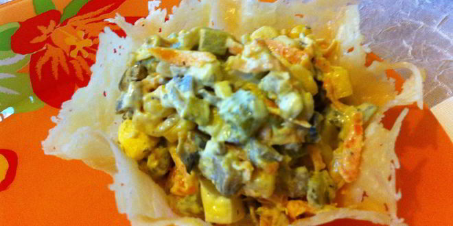 Рецепт Салата с кукурузой и грибами