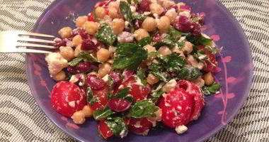 Рецепт Салата с нутом и фасолью