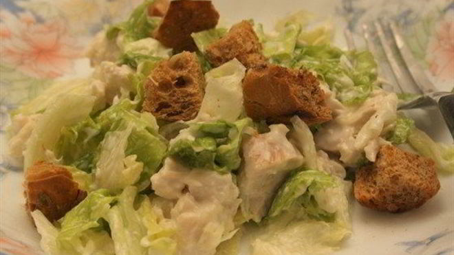 Рецепт низкокалорийного салата цезарь