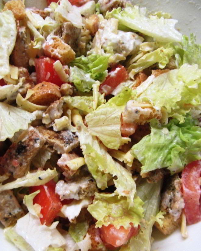 Рецепт низкокалорийного салата цезарь