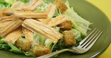 Рецепт Постного Цезаря со спаржей