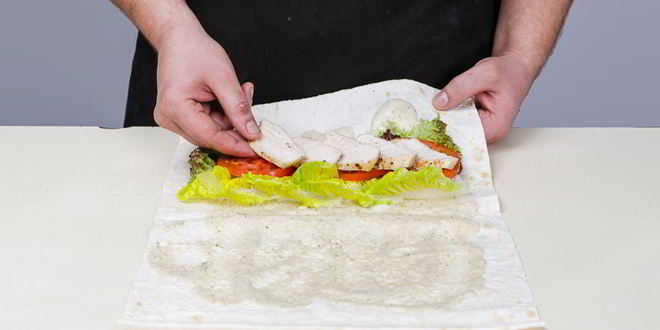 Рецепт роллов с салатом цезарь