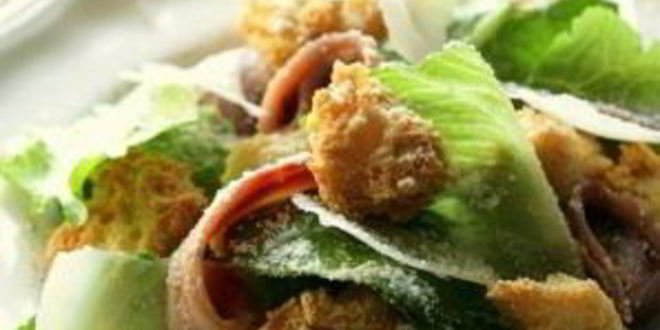 Рецепт салата цезарь с анчоусами