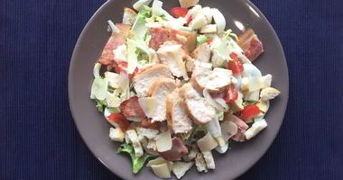 Рецепт Салата Цезарь с беконом