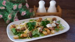 Рецепт Салата Цезарь с курицей классический