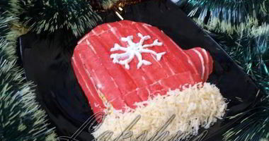 Рецепт Салата Варежка Деда Мороза