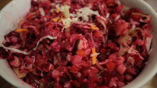 Рецепт Литовского винегрета с грибами