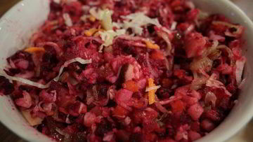 Рецепт Литовского винегрета с грибами