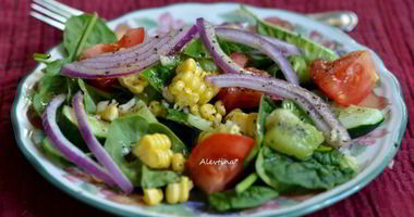 Рецепт Салата свежего с винегретной лаймовой заправкой